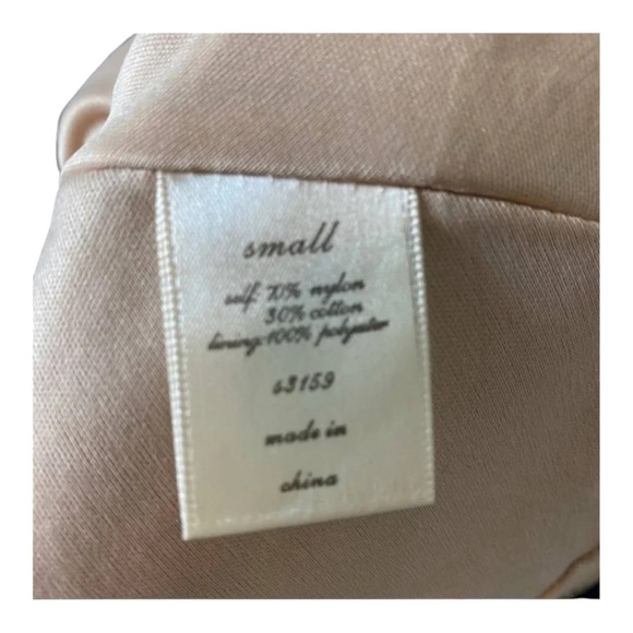 Francesca's Slip Skirt Beige Slip Navy Blue Lace Overlay A Line - Picture 4 of 5